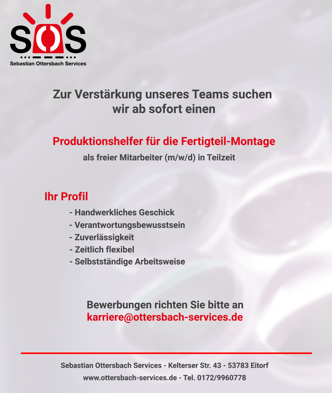 Stellenangebot teilzeit